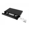 Glasfaser-Patchpanel LANBERG FOP1-24ST-FCB 1U 24xST / 24xFC Rackmontage Schwarz