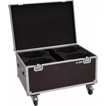 Flightcase Roadinger 4x LED TMH-X4 mit Rädern — Schutzetui für 4 TMH-X4 LED-Scheinwerfer