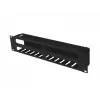 Rack-montierbarer 19-Zoll-2U-Kabelorganizer LANBERG AK-1705-B, schwarz