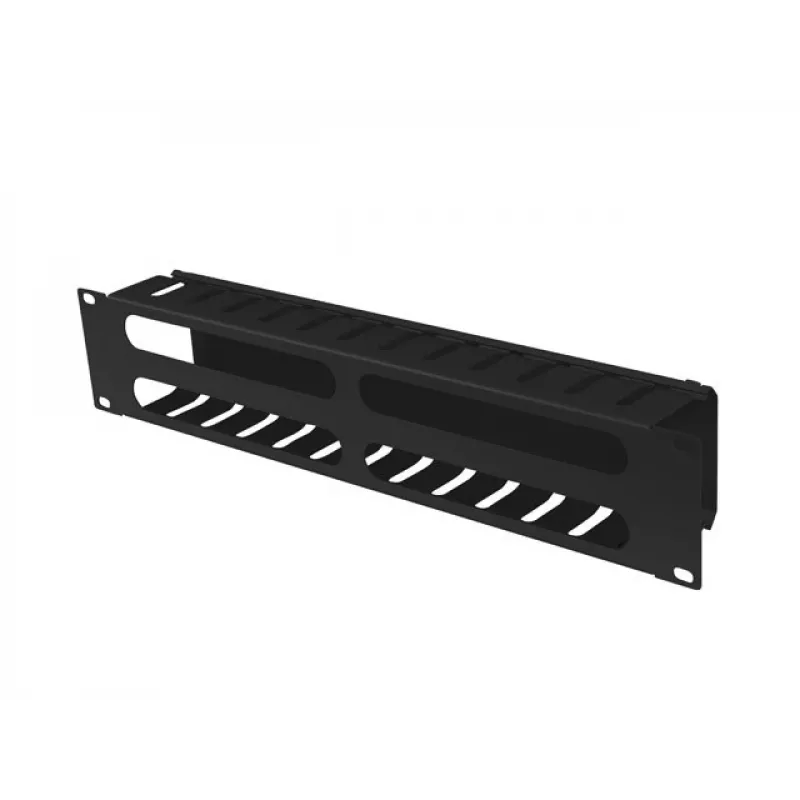 Rack-montierbarer 19-Zoll-2U-Kabelorganizer LANBERG AK-1705-B, schwarz