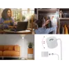 Beper P201UTP305 aufladbare höhenverstellbare LED-Lampe, stehend und wandmontierbar, 2,3 W, dimmbar, weiß