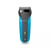 Braun Series 3 310s Nass- & Trockenrasierer Akku mit 3 flexiblen Klingen Schwarz/Blau