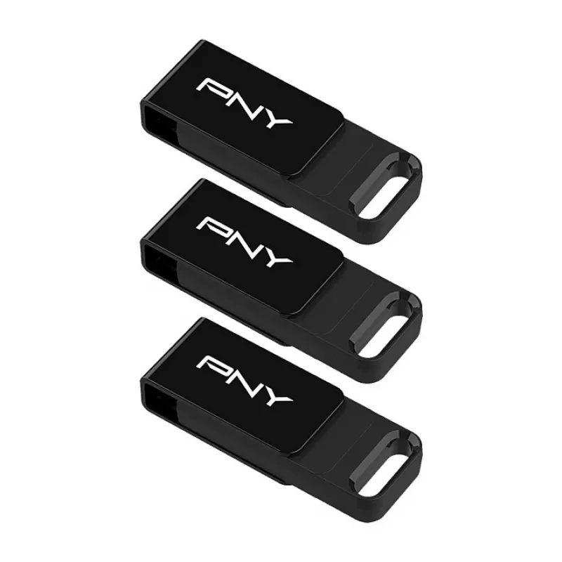 PNY Elite 128 GB USB-C 3.2 Gen 1 Flash-Laufwerk, 3er-Pack (Retail)