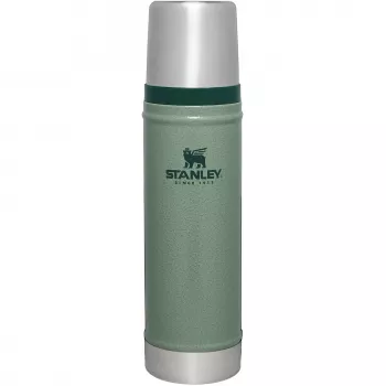 Thermos STANLEY The Legendary Classic Bottle 0,6 l grün – Isolier-Vakuumflasche, 600 ml