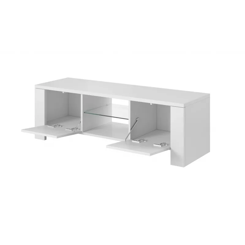 Cama TV-Ständer WEST 42/130/42 weiß/weiß glänzend