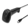 Qoltec 50866 1D CCD Laser-Barcodescanner, USB, schwarz