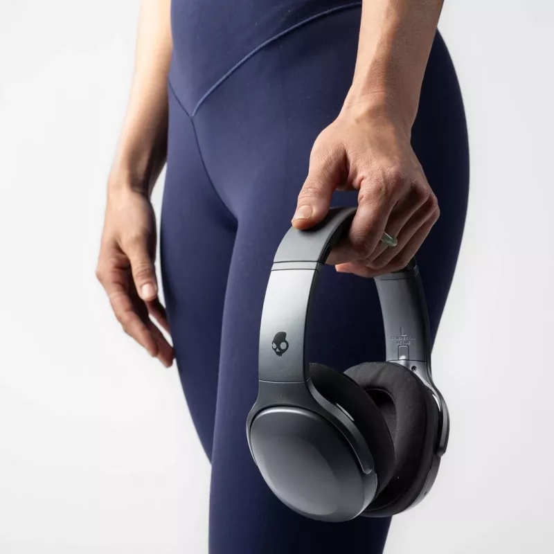 Skullcandy Crusher 540 Active S6EVW-T992 Over-Ear-Kopfhörer, kabellos und kabelgebunden, Bluetooth, Sensory Bass, 40 h Akku, faltbar, Black Coal