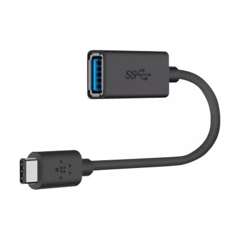 Belkin USB-3.0-Adapter USB-C auf USB-A, 5 Gbit/s, Schwarz