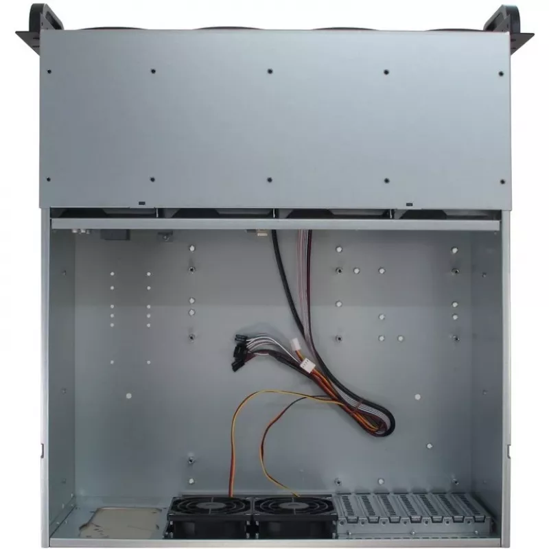 Server-Gehäuse Inter-Tech 4U-4408 Rack Schwarz, Silber