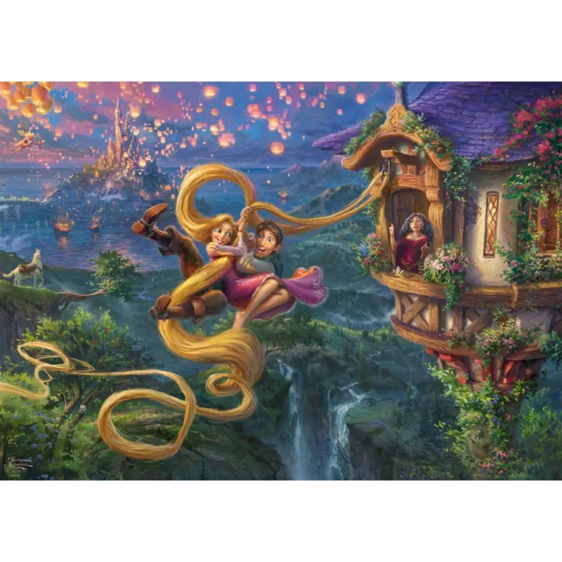 1000-Teile-Puzzle Schmidt Spiele Thomas Kinkade Studios 'Rapunzel: Tangled Up in Love' – 1000 Teile