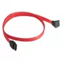 Akyga AK-CA-51 SATA-III-Kabel 6 Gb/s, gerade auf 90° gewinkelt, 0,5 m, Rot