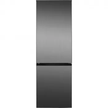 Freistehender Kühlschrank BOMANN KG 7357, 315 L gesamt (219 L Kühlteil, 96 L Gefrierteil), Edelstahl, LED-Beleuchtung, 40 dB