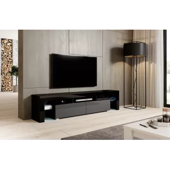 Cama TV-Ständer TORO 200 schwarz/grau glänzend