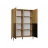 KAMARO 4DK schlank/GŁ Eiche ARTISAN DISPLAY CABINET