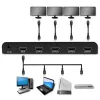 Qoltec 51798 Aktiver HDMI-Splitter 4 x HDMI 4K x 2K | 3.4Gb/s