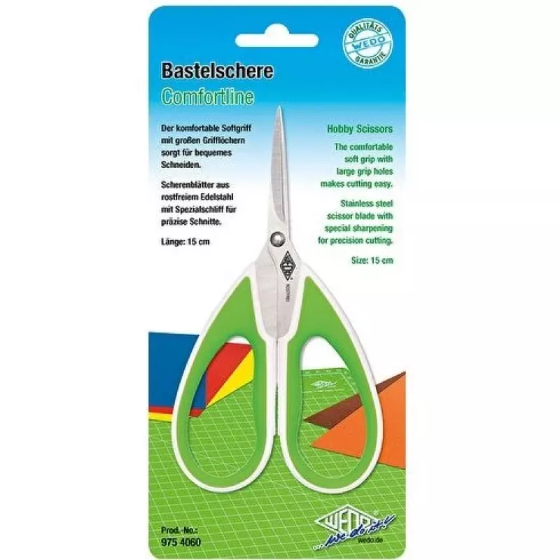 WEDO 975 4060 Comfortline Bastelschere, spitz, 150 mm