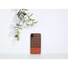 Handyhülle man and wood für iPhone X/XS — braunes Karomuster mit schwarzen Akzenten
