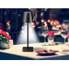 Beper P201UTP118 wiederaufladbare LED-Tischlampe, 1,5 W, Touch-Schalter, dimmbar, 33-mm-Flaschenadapter, wasserbeständig, schwarz