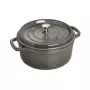 Staub La Cocotte rund 26 cm, Gusseisen, Graphitgrau