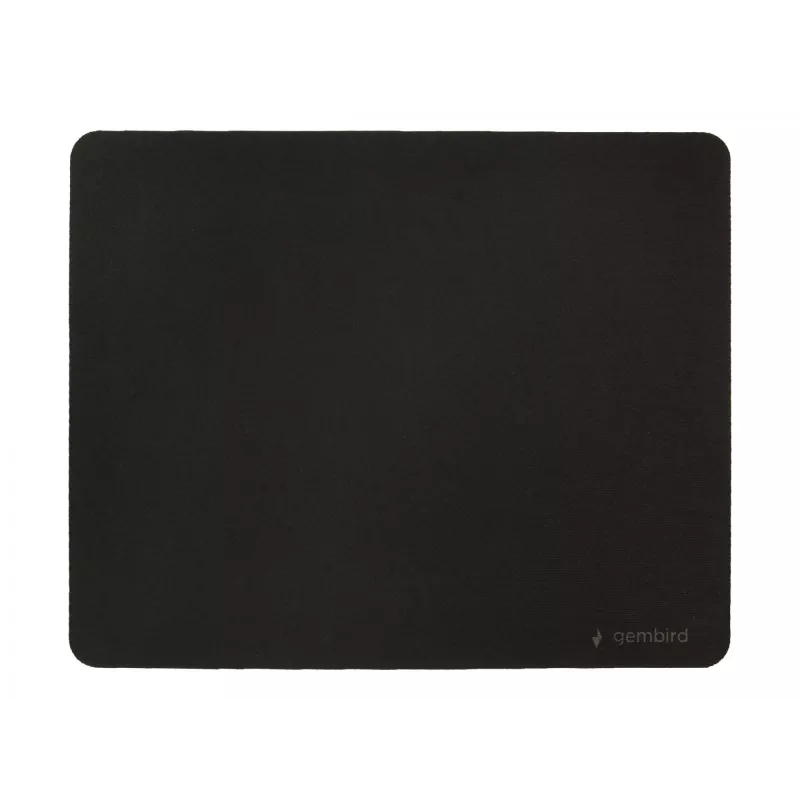 Gembird MP-S-BK Mauspad, Stoff/SBR-Gummi, 220 x 180 mm, schwarz