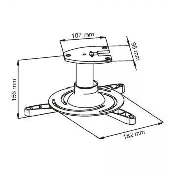Deckenhalterung ART P-101