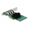 DeLOCK PCI Express x4 Karte auf 4 x extern USB 3.0 Quad Channel - Low Profile Formfaktor