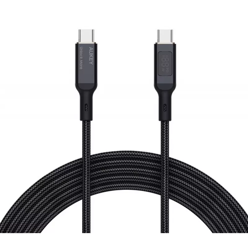 AUKEY CB-MCC102 USB-Kabel 1,8 m USB-C Schwarz 480 Gbit/s