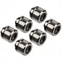 EK Water Blocks EK-Quantum Torque HDC 12 Anschluss, 6er-Pack, G1/4, Silber