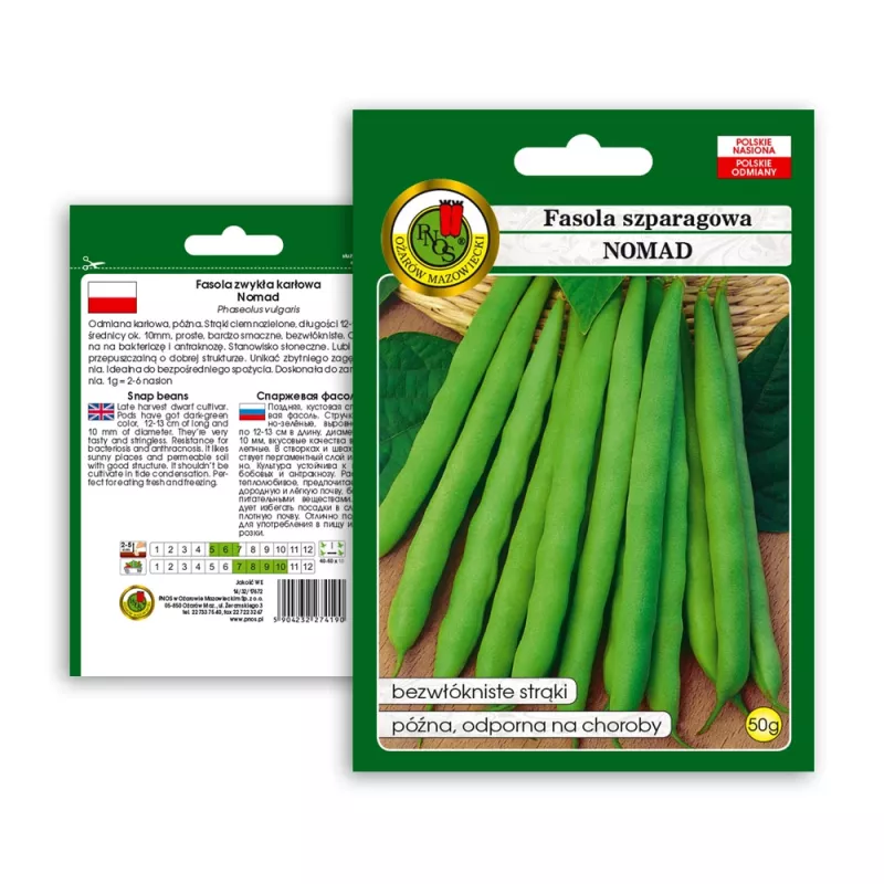Nomad Green Dwarf Bohnensamen, 50g - Gemüsesamen
