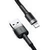 Baseus Cafule USB Lightning Kabel 2A 3m (Schwarz+Grau)