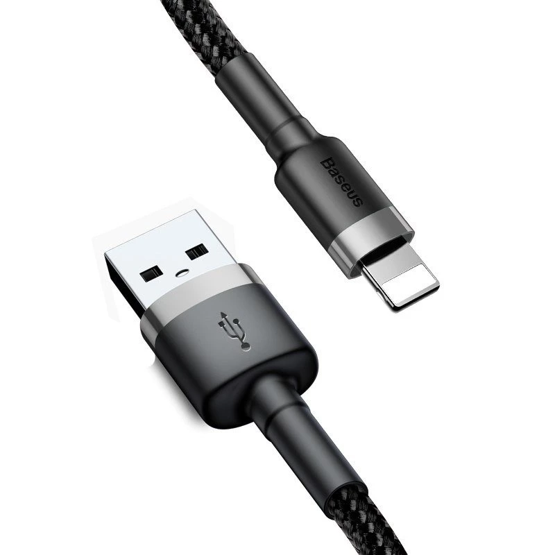 Baseus Cafule USB Lightning Kabel 2A 3m (Schwarz+Grau)