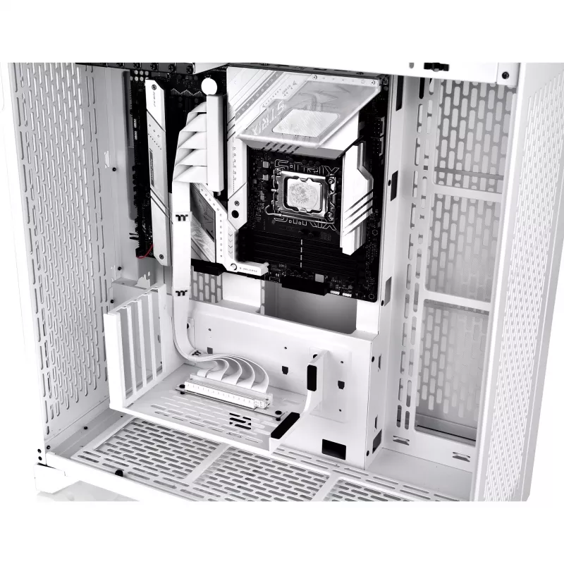 Thermaltake PCI-E 4.0 Dual 90 Degree Riser-Kabel, 40 cm, Weiß (AC-077-CO6OTN-C1)