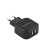 Qoltec 50188 Ladegerät für mobile Geräte Laptop, Smartphone, Smartwatch, Tablet, Telefon, Universal Schwarz AC, DC Innenbereich