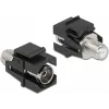 Keystone-Modul IEC-Buchse auf F-Buchse schwarz DeLOCK 86855
