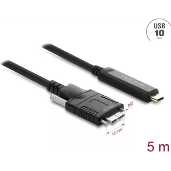 Delock 83623 aktives optisches Kabel USB 10 Gbps, USB Type-C zu Micro-B, 5 m