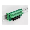 DeLOCK D-Sub 37-polig Stecker auf Klemmleiste für Hutschiene 51 mm 30 mm 116 mm