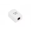 LANBERG Anschlussdose RJ-45 OU6-0001-W, Cat6, weiß