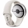 Google Pixel Watch 3 45 mm WLAN Smartwatch, Silber poliert (Porcelain)