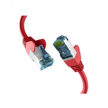 EFB-Elektronik RJ45-Patchkabel mit Cat.7 Rohkabel Rohkabel Rot 1m S/FTP PIMF Netzwerkkabel LAN DSL Hersteller: EFB Elektronik (EC020200165)
