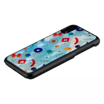 Schutzhülle iKins für iPhone XR – Schwarz Poppin Rock Design