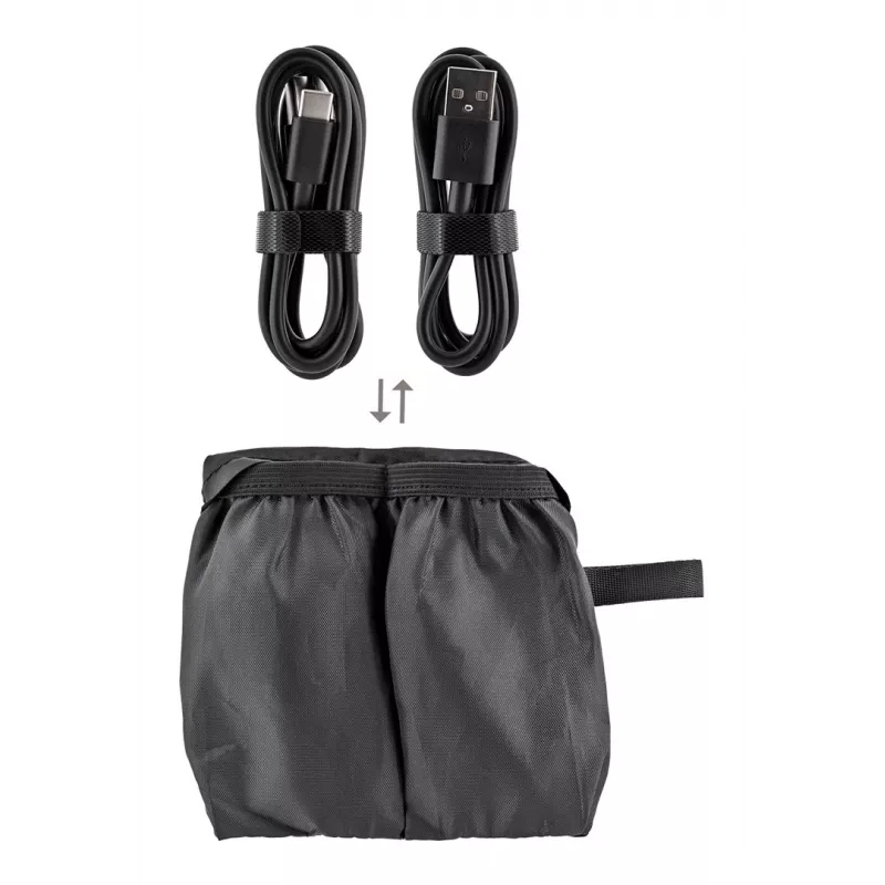 Lymphdrainage-Massagegerät für die Beine ActiveJet ACM-PLUS-A1 L – Akku 25 W, integrierter Akku, 380×1020×60 mm, schwarz