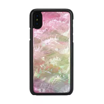 iKins Water Flower Hülle für iPhone XS/X, Schwarz, K1690J