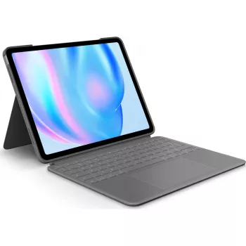 Logitech Combo Touch QWERTY US International Smart Connector Grau