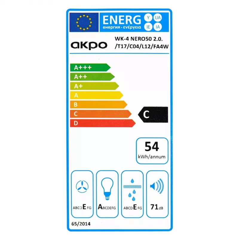 AKPO WK-4 Black LINE 2.0 60 Schwarz T300 LED linear Haube/Aktor