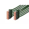 DIGITUS CAT 6 S/FTP Patchkabel-Set DK-1644-010-G-10, 1 m, Grün, 10 Stück