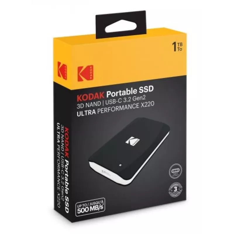 Kodak X220 1 TB tragbare SSD, USB 3.2 Gen2