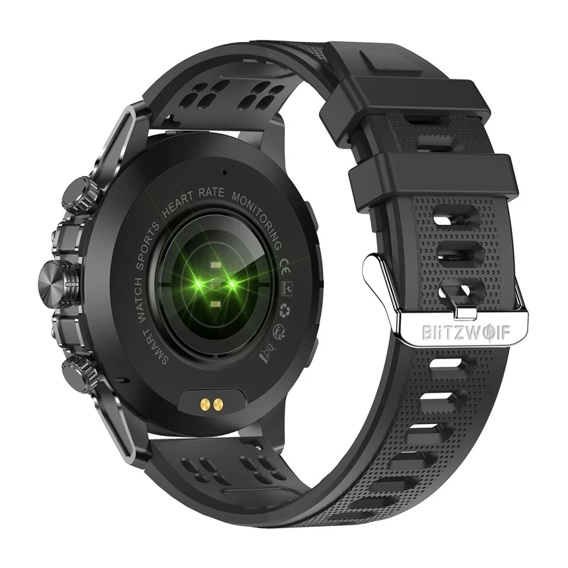 Smartwatch BlitzWolf BW-AT6 plus – schwarz, Herzfrequenzmesser, Fitness-Tracker