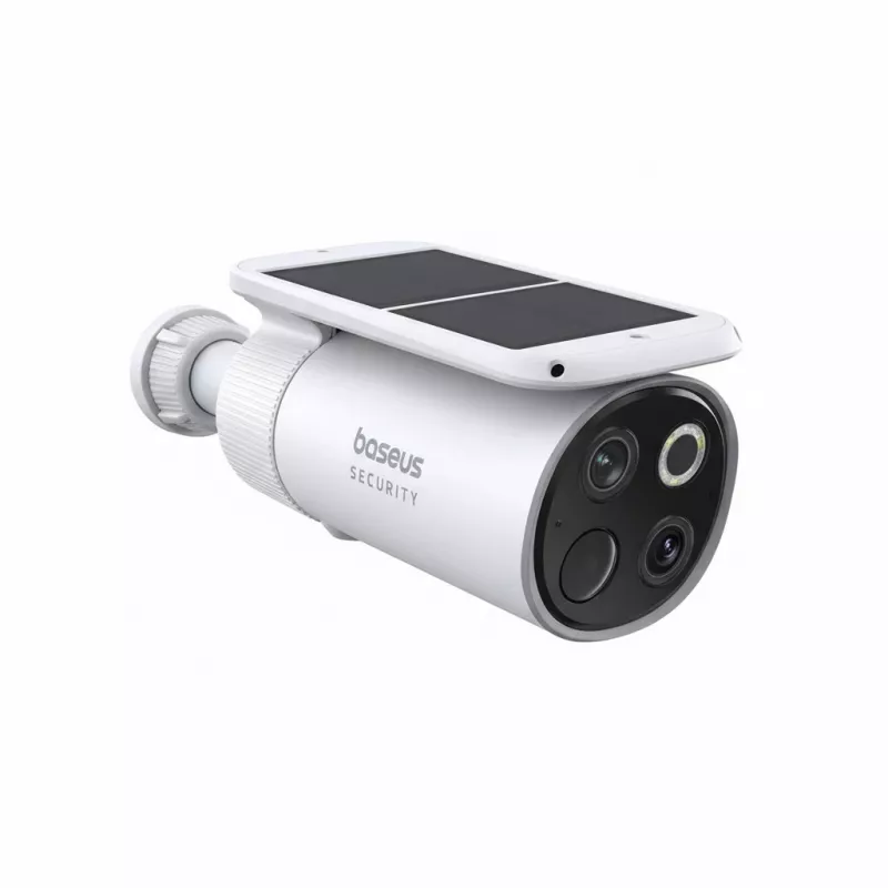 Baseus S1 Pro Outdoor Dual 3K Überwachungskamera-Set für außen (2 Stk.), weiß