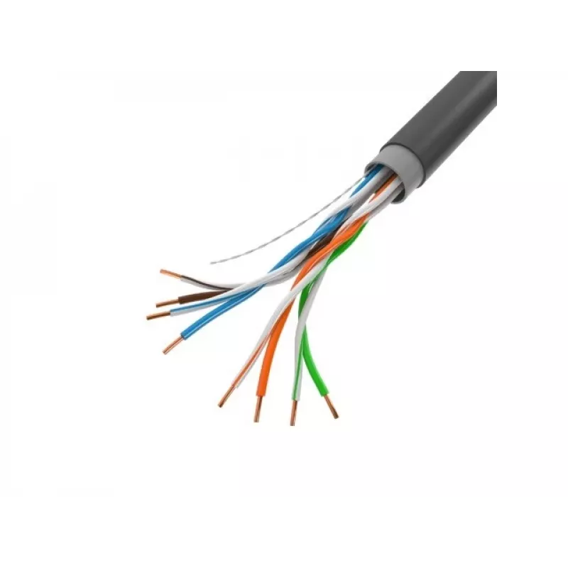 Netzwerkkabel LANBERG Cat5e U/UTP LCU5-21CU-0305-BK, 305 m, 24 AWG, PVC-Mantel, schwarz