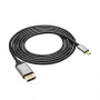 Akyga AK-AV-16 USB-C-auf-DisplayPort-Kabel, 4K 60 Hz, 1,8 m, schwarz